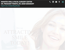 Tablet Screenshot of manateeoralsurgery.com